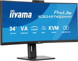 iiyama ProLite XCB3497WQSNPH-B1 - 34 inch - WQHD - VA - USB-Hub (4x) - Verstelbaar - USB-C Dock - Curved - Hello Cam — thumbnail 17