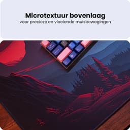 XXL Gaming Muismat Twilight Valley – 90x40 cm – Antislip Onderlegger — thumbnail 3