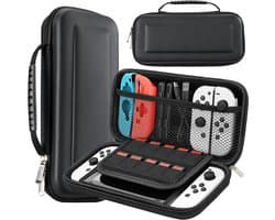 YONO Case geschikt voor Nintendo Switch - OLED - Opbergtas - Beschermhoes - Hoes - Koffer - Accessoires - Zwart