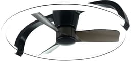 REALITY STOCKHOLM - Plafondventilator - Zwart mat - incl. 1x SMD 37 W - Licht apart schakelbaar - Afstandsbediening - Dimbaar - Traploos instelbare lichtkleur - Niet externe dimmerbaar - Timer - Zomer- en wintermodus - 6 snelheidsniveaus — thumbnail 2