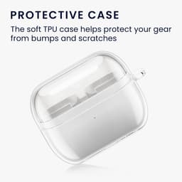 kwmobile Earphones Case for Samsung Galaxy Buds 3 / Galaxy Buds 3 Pro Case - Clear TPU Silicone Earbuds Cover - Transparent — thumbnail 2