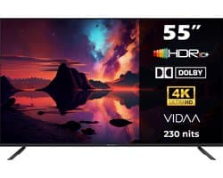 Horizon Smart TV 55 inch - 4K LED Televisie - Diamant Serie ULTRA HD - WiFi - Netflix - Frameless Slim Design