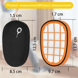 SOLLBRY® - 2x Filter Geschikt Voor Philips Speedpro Max Aqua 7000 En 8000 Serie - FC5005/01, CP1100/01, CP0663/01 Vervanging Schuimrubber - Steelstofzuiger - Geschikt voor Philips Speedpro Max Schuimfilter - Met Reinigingsborstel — thumbnail 2