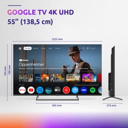 STRONG - TV 55" (139 cm) SRT55UG7773C - Smart Google TV 4K UHD - Chromecast - Google Assistant - Dolby ATMOS - Doly Vision - Drievoudige tuners - Wifi - Bluetooth - Port Ethernet - 3xHDMI + 2xUSB - NETFLIX — thumbnail 9