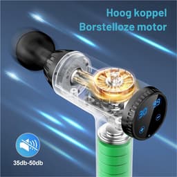 Zavira® Massage gun - Pistool - Theragun - Draadloos - Zwart — thumbnail 5