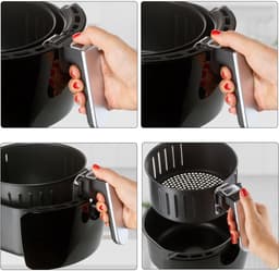 Monzana Heteluchtfriteuse - 3,6 liter 1500W 6 Programmas - Zwart — thumbnail 3