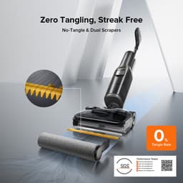 Roborock F25 ALT Draadloze -Nat Droog Stofzuiger - Steelstofzuigers - Wet & Dry stofzuigers - Automatisch aandrijfwiel - 20000 Pa zuigkracht - zelfreiniging met 90°C hoge temperatuur - 5 min flitsdrogen met hete lucht - 180° platliggend — thumbnail 4
