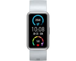 Abyx Fit Etna - Smartwatch met Gebogen Touchscreen - Grijs