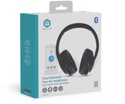 Nedis Draadloze Over-ear Koptelefoon - Batterij 1 werkingstijd standaard verbruik: 1680 min - Ingebouwde microfoon - Drukbediening - Hybrid (ENC + ANC) - Ondersteuning voor spraakbesturing — thumbnail 3