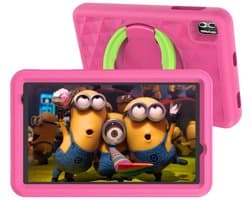 Naevy Kindertablet 8 inch - Vanaf 3 Jaar - 4+4GB RAM - 64GB Geheugen - 5000mAh Batterij - Ouderlijk Toezicht - Incl. Roze Beschermhoes