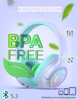 StayPowered Koptelefoon voor Kinderen - de Ultieme Kinderhoofdtelefoon met 43 Uur Speeltijd en Veilige Volumebegrenzing - Ingebouwde Verlichting - Opvouwbaar Ontwerp - USB C - Bedraad/Bluetooth - Paars - Levering Sneller dan Aangegeven! — thumbnail 5