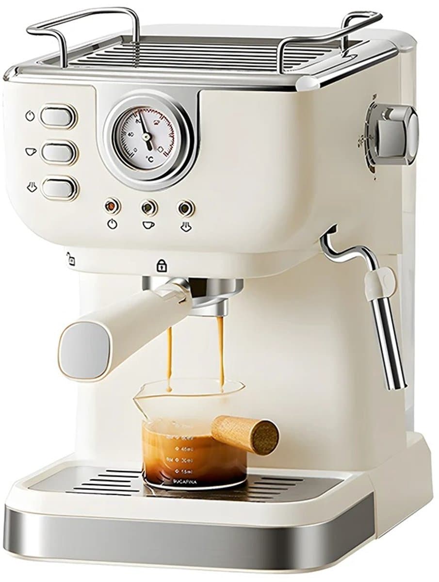 Espressomachine - Koffiezetapparaat - Koffiemachines - Wit — afbeelding 1