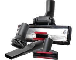 Dparts combi zuigmond met zachte haren én accessoires - 35mm + 32mm - Geschikt voor Miele Bosch Siemens Inventum Philips - Universeel Stofzuigervoet - Stofzuigermondstuk met paardenhaar