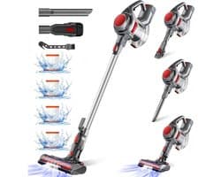 CLGP® Stofzuiger Draadloos - Steelstofzuiger Snoerloos - Tapijtreiniger