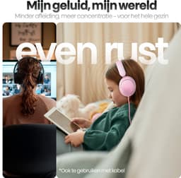Xssive WKH02 Koptelefoon Kinderen - Bluetooth 5.4 - Kinder Koptelefoon Draadloos, Microfoon & Volumebegrenzing - Vanaf 2 jaar - Verstelbaar - Roze — thumbnail 8