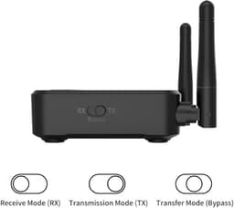 Bluetoolz® BT-B 310-YK | Vernieuwd model 2026 | Bluetooth 5.3 High Res Audio zender en ontvanger (aptxHD) | zwart | met Qualcomm CSR Chip | 2 jaar garantie | optical en AUX aansluitingen | Één van de meest stabiele in z'n soort! | Kwalificatie **** — thumbnail 3