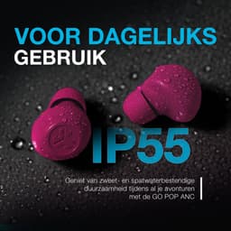 JLAB Go Pop ANC TWS In-ear Draadloze oordopjes Met Noise-cancelling Fuschia — thumbnail 5