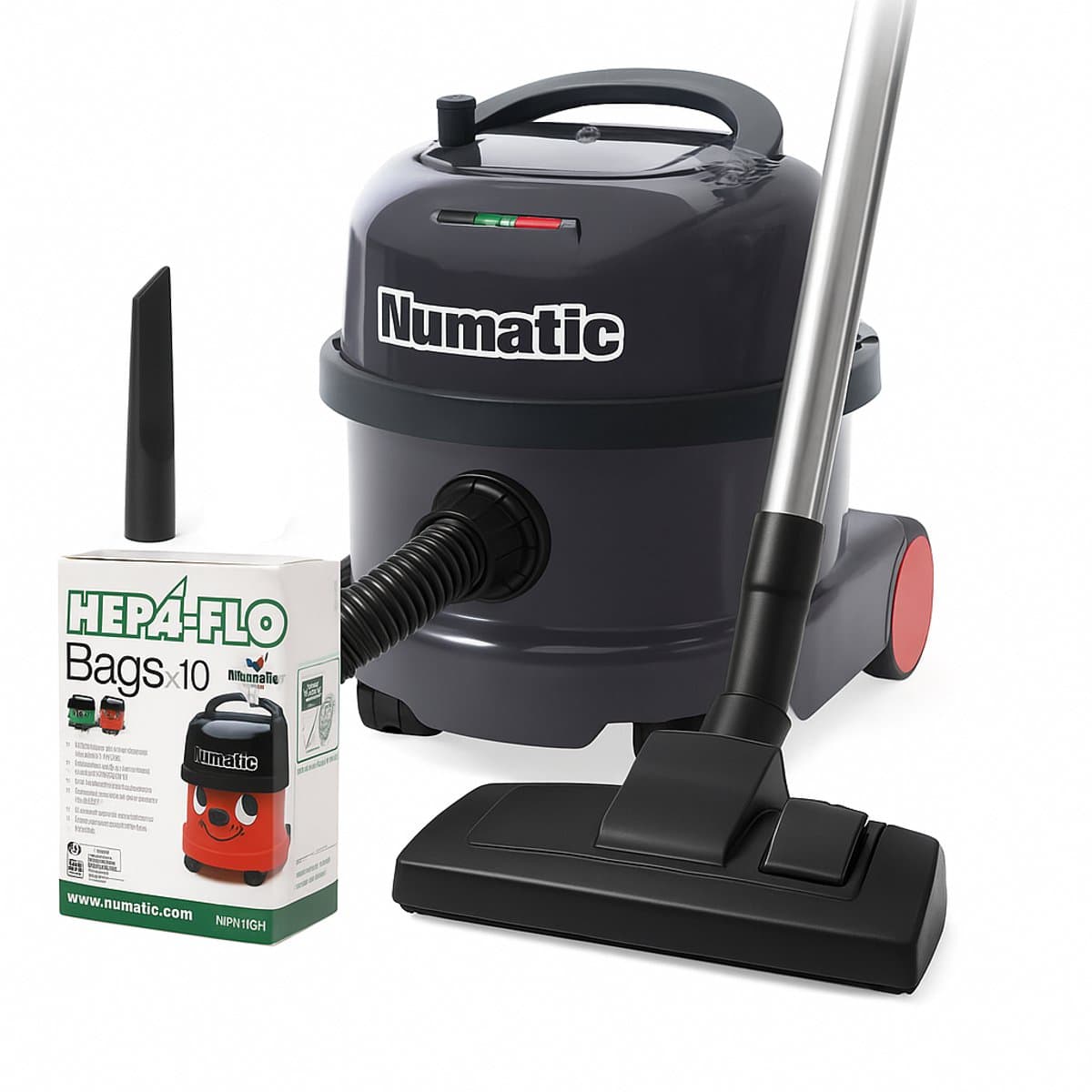 Stofzuiger | Numatic PPR240 | Graphite | Gratis 10 stofzakken — afbeelding 1