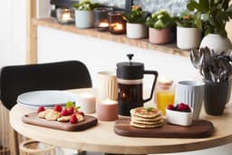 French press cafetière uit glas zwart 600ml — thumbnail 3
