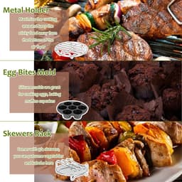 12-delige accessoireset voor heteluchtfriteuse - voor heteluchtfriteuse, bakplaten, taartpan 8 inch — thumbnail 5