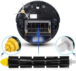Accessoires voor veegmachines - Filter en borstel set - geschikt voor iRobot Roomba 600 series 605 615 616 620 621 630 635 650 652 660 665 671 680 690 691 695 — thumbnail 3