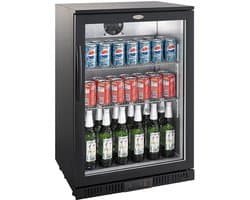 CombiSteel Barkoelkast - 138L - Zwart - Statisch + Ventilator - 600x520x900mm - Horeca Koelkast