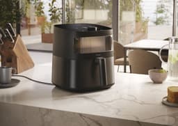 Haier HAF5TWA 011 Air Fryer - 7 l - 2000 W - Glass Window - 9 in 1 - internal LED verliching - Heteluchtfriteuse - kan in de vatwasser - 40ºC tot 200ºC - Zwart - 10 jaar garantie op onderdelen — thumbnail 9