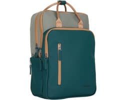 Ferron Milwaukee Milwaukee 18L Rugzak Waterafstotend Laptop 15.6 Schooltas - Petrol