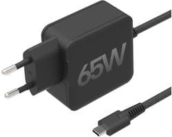 65W Voedingsadapter USB C met Geïntegreerde 2 Meter Kabel - Snellader - Oplaadkabel voor Laptop - Laptoplader - Oplader - 65 Watt