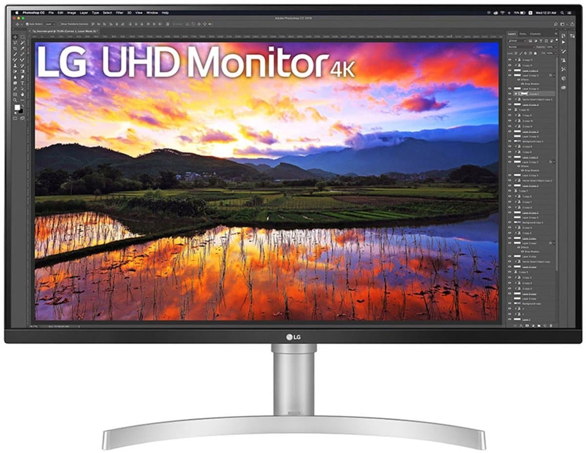 LG UltraFine 32UN650K-W - 4K IPS Monitor - Designer - DCI-P3 95% - Hoge Kleurechtheid - 32 inch — afbeelding 1