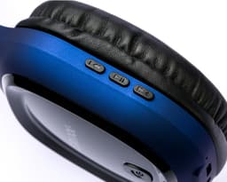 Grixx Bluetooth Koptelefoon On-Ear – Draadloos & Bedraad – Microfoon – 10 uur batterij – Lichtgewicht (150g) – Blauw — thumbnail 2