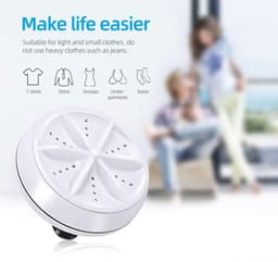 Soroh® - Mini Wasmachine - 2kg Wascapaciteit - Camping Wasmachine en Vaatwasser - Mini Wasmachine met Centrifuge - Kleine Wasmachine - Kleine Vaatwassers - Handwasmachine - Voor Kleine Was — thumbnail 2