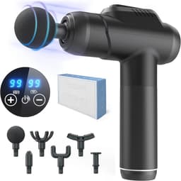 Massagepistool voor diepe weefselmassage met 99 snelheden en LCD-touchscreen — thumbnail 1