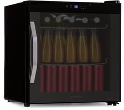 Klarstein Coachella 50 Onyx Dranken Koelkast - 47L Slimme Dranken Koelkast met WiFi, LED Verlichting, Touch Control, 5-18 °C Koeling, Panoramische Glazen Deur, Zwart — thumbnail 3