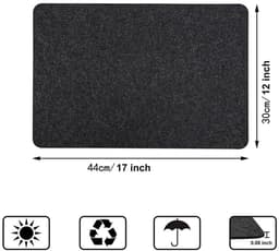 2 Stuks - Airfryer Hittebestendige Pad - Aanrechtblad Beschermpad Hittebestendige Pad - Koffiemachine Pad - Oven Beschermpad - 44 × 30 CM — thumbnail 5