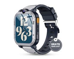 Trakidz Smartwatch kinderen - Jongen & meisje - Kinderhorloge - Gps - Horloge kids - grijs
