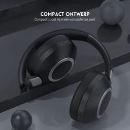 StayPowered Draadloze Hoofdtelefoon - 50 Uur Playtime Voor Onbeperkt Luisterplezier - Diepe Bassen - Opvouwbaar Ontwerp - Bluetooth 5.3 - Ingebouwde Microfoon - Ergonomische Pasvorm - Zwart/Grijs - Levering Sneller Dan Aangegeven! — thumbnail 2