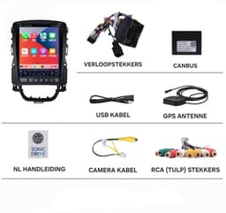 Autoradio 1/32GB met Carplay en Android Auto | Geschikt voor Opel Astra J en Cascada 2009-2016 | radio met navigatie | 2009 2010 2011 2012 2013 2014 2015 2016 | Vauxhall Buick Verano gtc opc — thumbnail 3