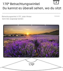 Hoge Resolutie Opvouwbaar Beamer Canvas - 16:9 HD voor Thuis, Kantoor en School (255 cm) — thumbnail 4