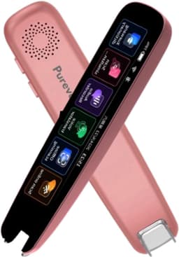 PureVolt AI Vertaalpen – Slim Vertaal Apparaat met Scherm – Realtime Spraak- & Tekstvertaling in 142 Talen – Draagbare Smart Translator Pen met Scan- & Fotovertaling – Woordenboekfunctie - Rosé — thumbnail 1