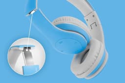 Krüger&Matz KM0656 - Draadloze bluetooth “Street” hoofdtelefoon voor kinderen, blauw — thumbnail 4