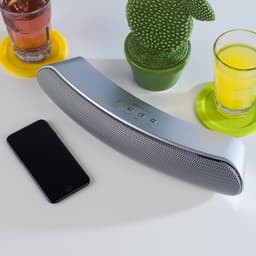 Intempo Curved Bluetooth Metallic Speaker (kleur: zilver) — thumbnail 3