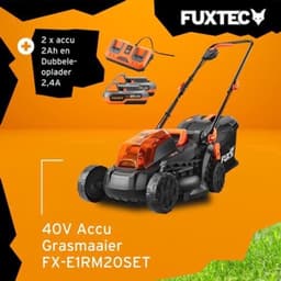 Accu Grasmaaier - 40V Accu - 33 cm Maaibreedte - Lithium-ion Batterij - Zwart - Voor Kleine Tuinen — thumbnail 4