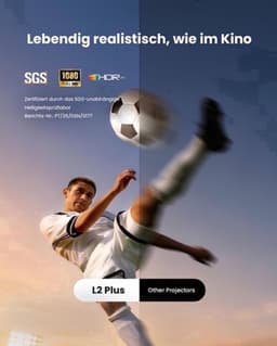 Beamer Netflix Ready - 1080p Full HD - 460 ISO Lumen - LED - Voor Thuisbioscoop En Gaming — thumbnail 5