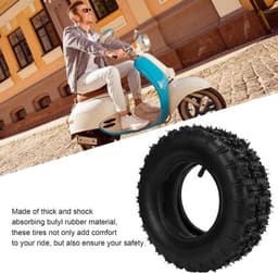 Dailygoods- Grasmaaier Banden Schokabsorberend - Binnen- en Buitenbanden - Verdikte Band - Antislip Textuur - Duurzaam Butylrubber - Uitstekende Afdichtingsprestaties — thumbnail 3