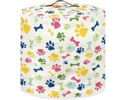 Keukenapparaat Cover - Apparaat Beschermhoes - Keuken Decoratie - Vlekbestendig Materiaal - 35 x 35 cm - Regenboog Hondenpoot