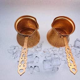 Een Turks koffiezetapparaat van 330 ml, gemaakt van Geschikt vooraal, Geschikt voor het maken van Turkse cezve-koffie. — thumbnail 2