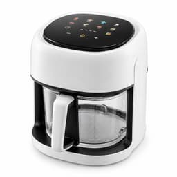 WiREO AirFry™ Airfryer met Glazen Bak - 4,5 Liter - Digitaal Bedieningspaneel - 10 Programma's - 1350W - Zwart/Wit — thumbnail 1
