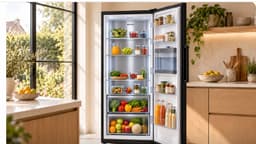 NextNorm NN473-1DVK-B – Luxe XL Enkeldeur Koelkast | Modern | 473L | Black Design | MetalShield | EasyHandle | Display | LedLight — thumbnail 3