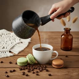 Granieten Turkse Koffiepot 500ml - Ideaal voor Turkse Koffie — thumbnail 3